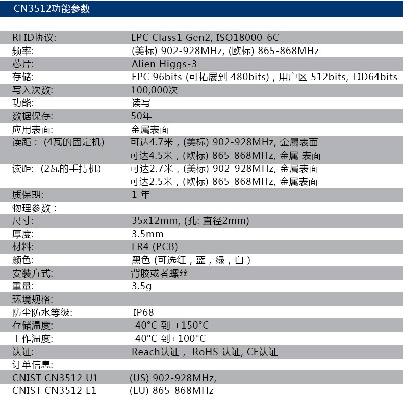 RFID电子标签 抗金属标签(图27)